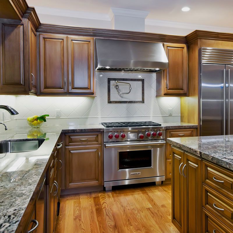 Los Altos traditional kitchen design as part of a 