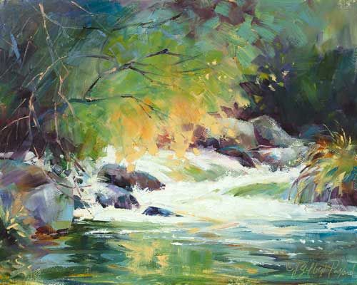 Oak Creek at Briar Patch
Oil on canvas (plein air 