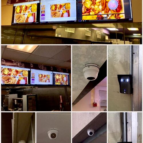 Fast Food restaurant. We installed security camera