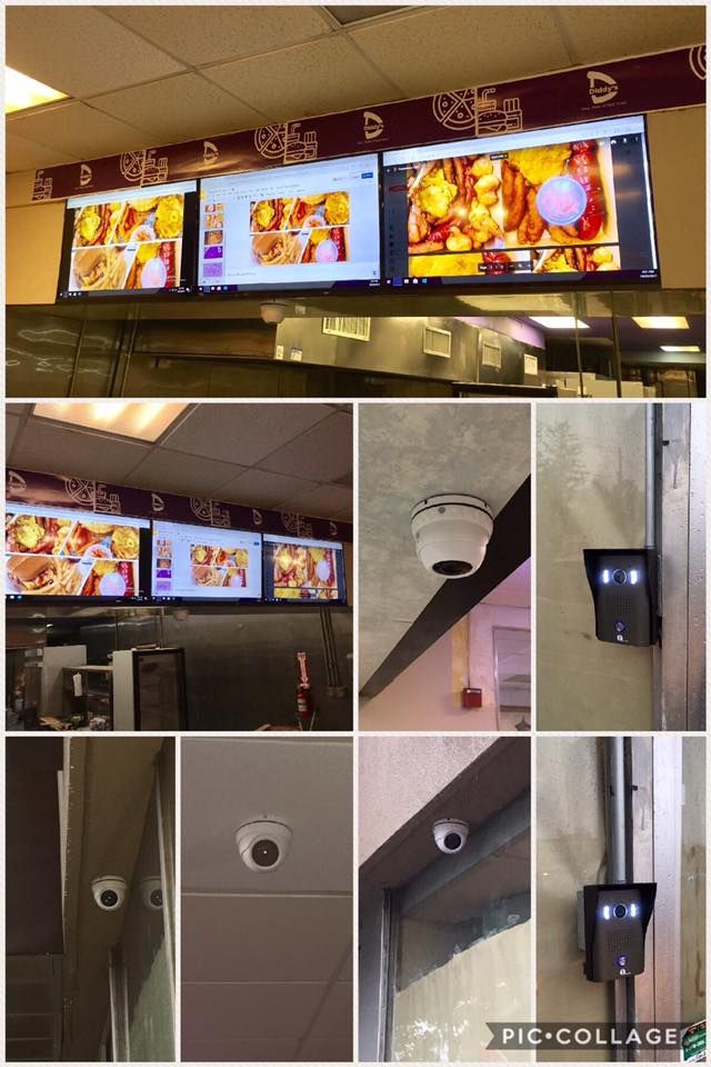 Fast Food restaurant. We installed security camera