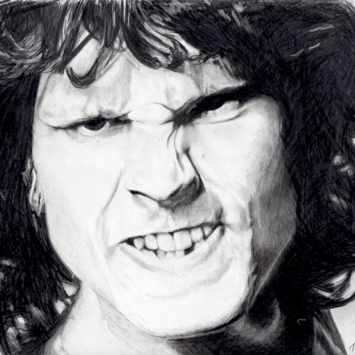 Jim Morrison pencil drawing