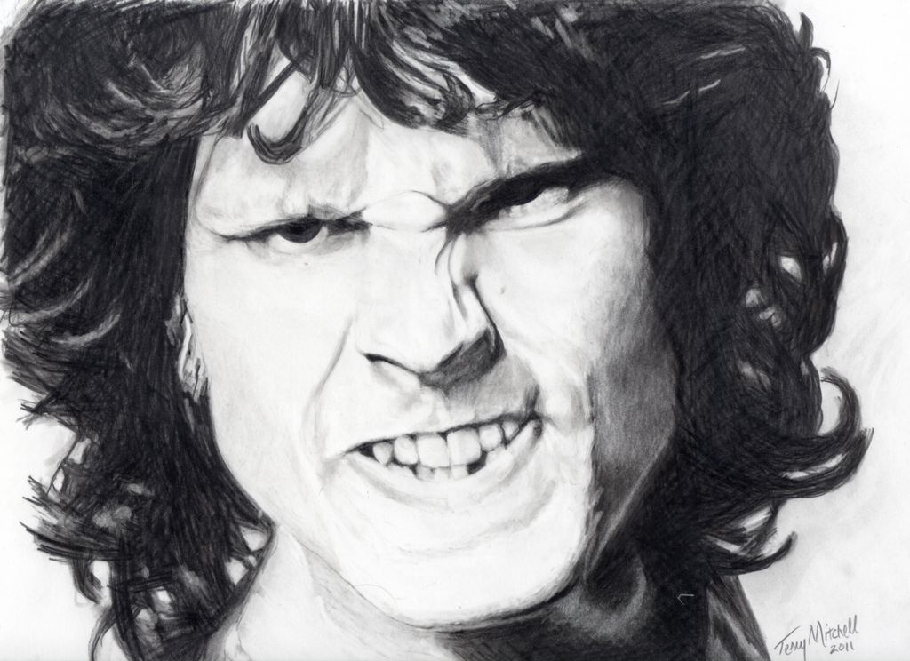 Jim Morrison pencil drawing