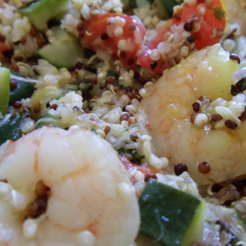 Quinoa with Cherry Tomatoes, Lemon and Mint