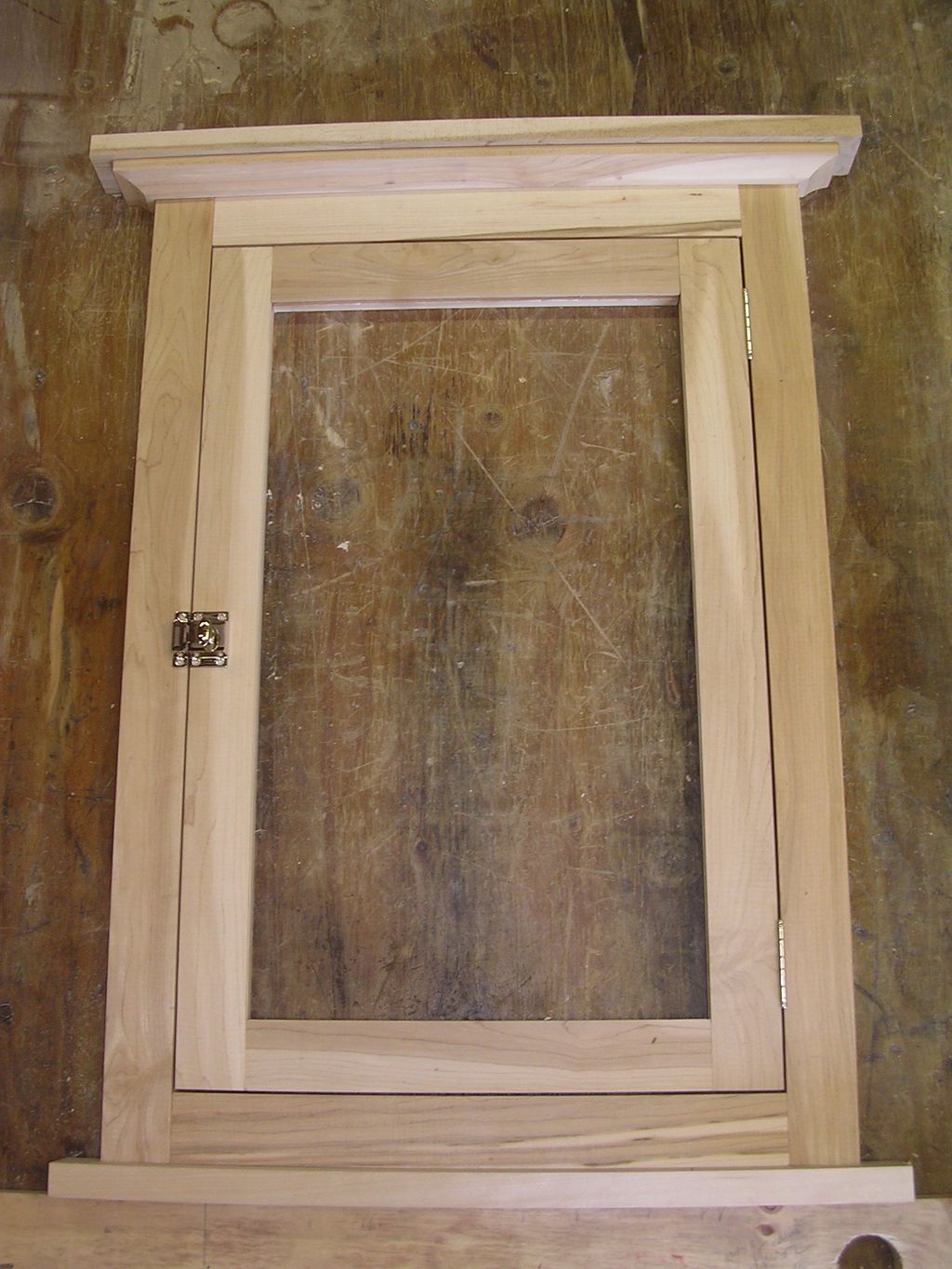 Recent maple medicine cabinet face frame mock up