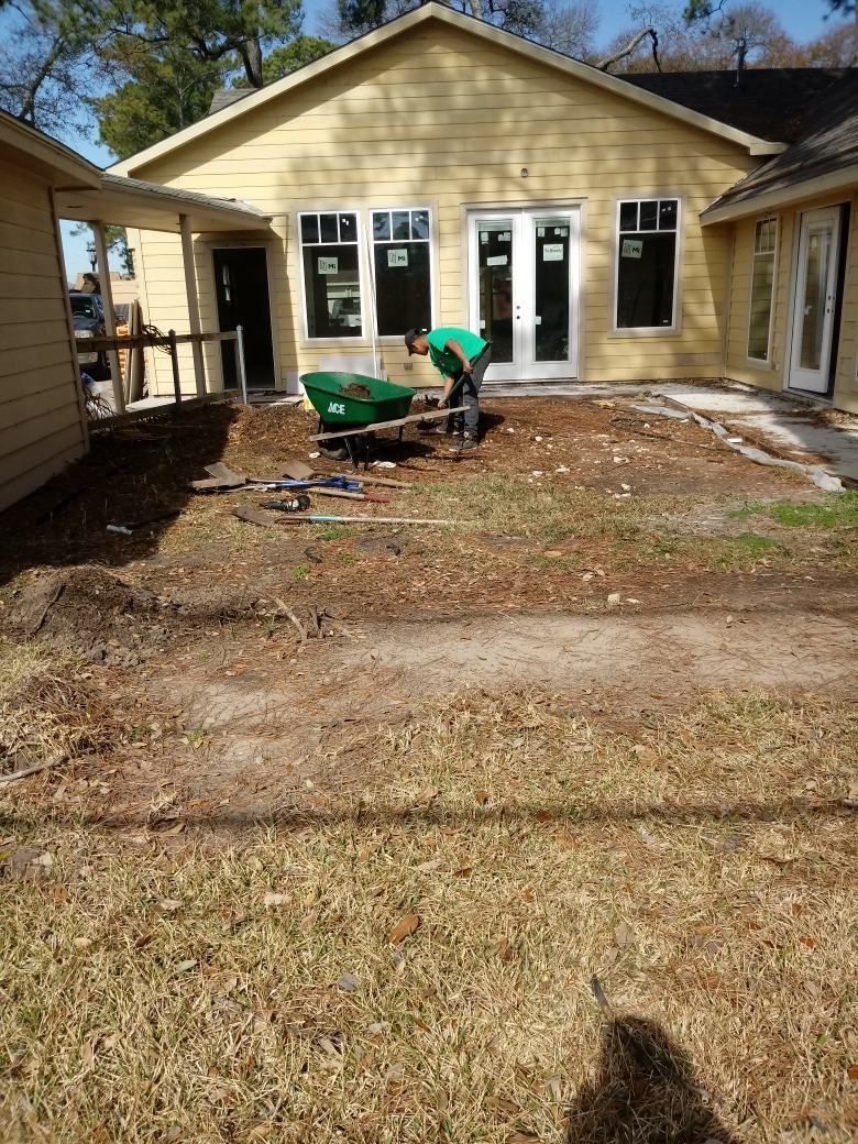 CLEAN UP THEN SOD INSTALLATION