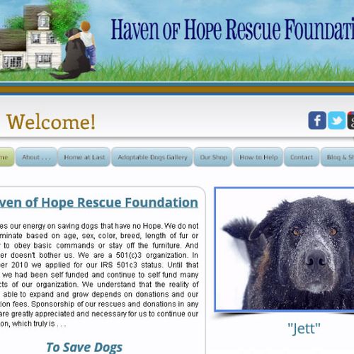 Haven of Hope Rescue Foundation, created and manag
