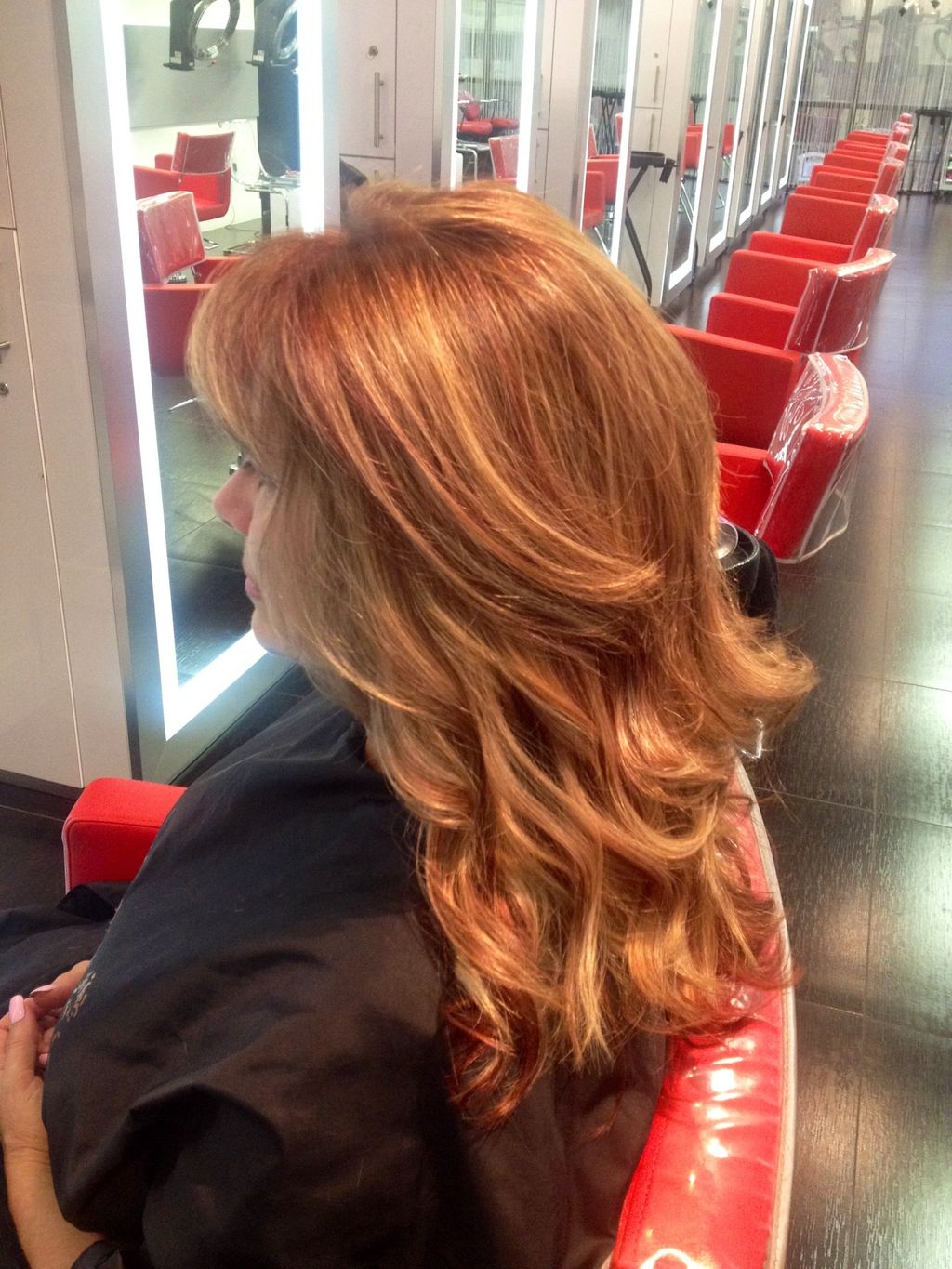Golden Blonde w/ copper lowlights