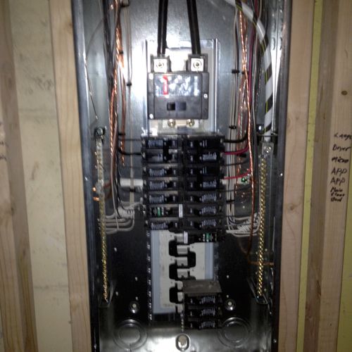 (After)
New 200-amp Main Breaker Panel