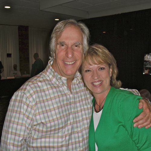 With Henry Winkler/The Fonz