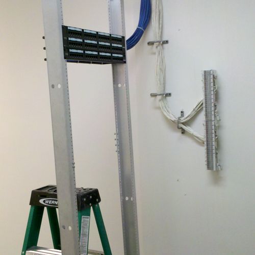 Data and Voice cabling at a recent installation.