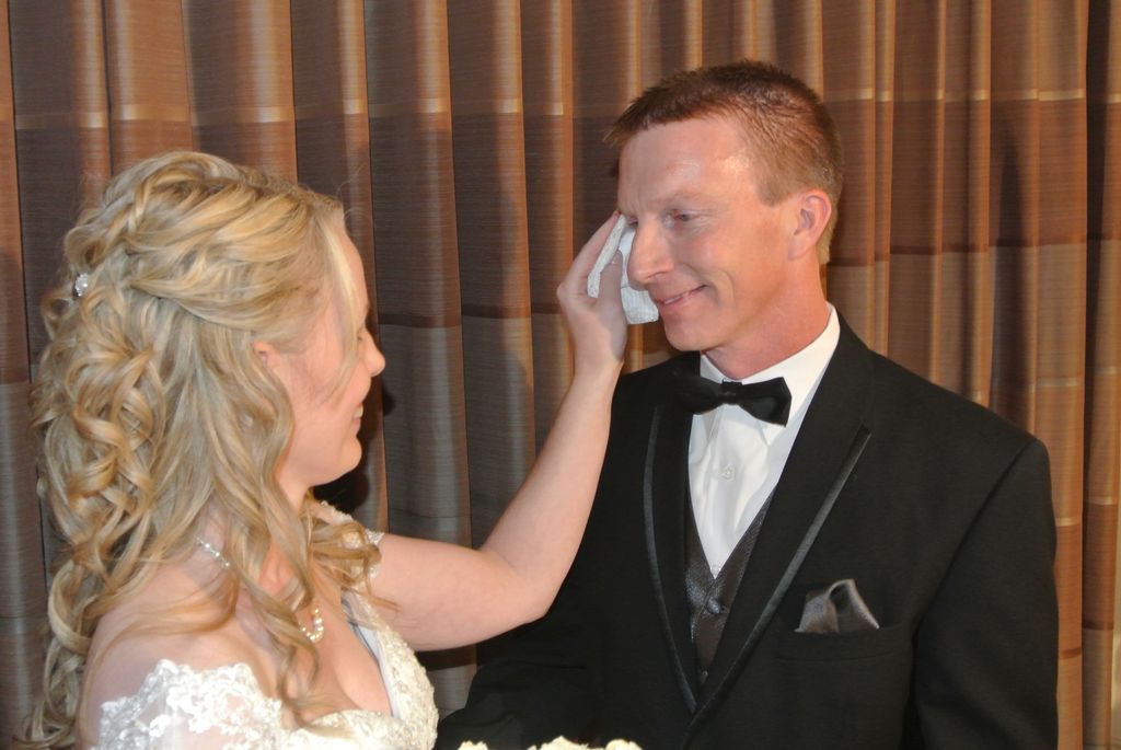 Tears flow at our weddings.