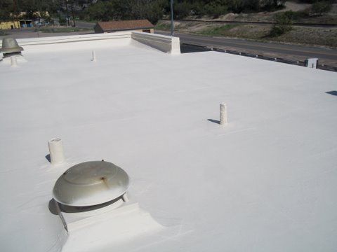 The roof deck of the Globe Stake Center after the 