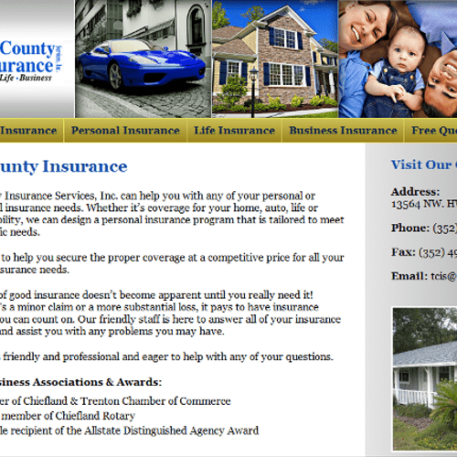 Tri-County Insurance, Business Website Design
