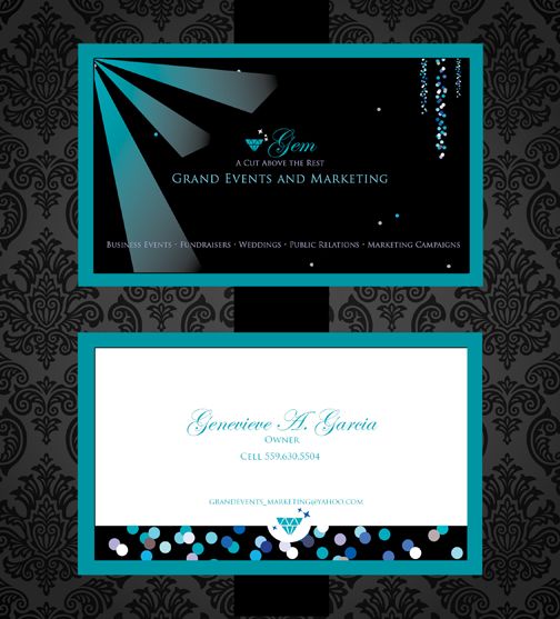 Event Planning and Marketing Business Card Design 