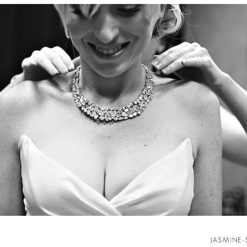 Beautif Bride with CZ Diamond Necklace