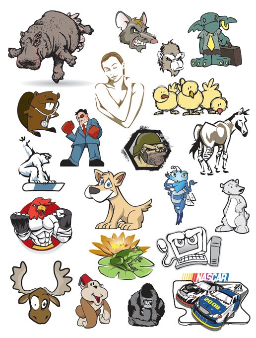 Illustrations we've done.