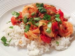 Clean and Chewy Jumbo Shrimps with Salsa De Tomate