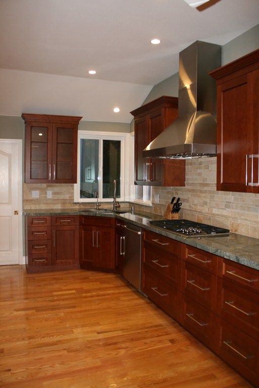 Right side accommodation 36" cook-top +  42" profe