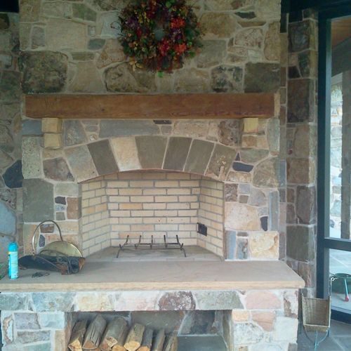 This is a outdoor fireplace.