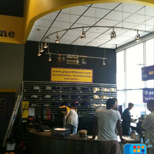 Inside front Lobby - Planet Fitness