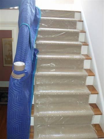 We pad banitster and hand rails