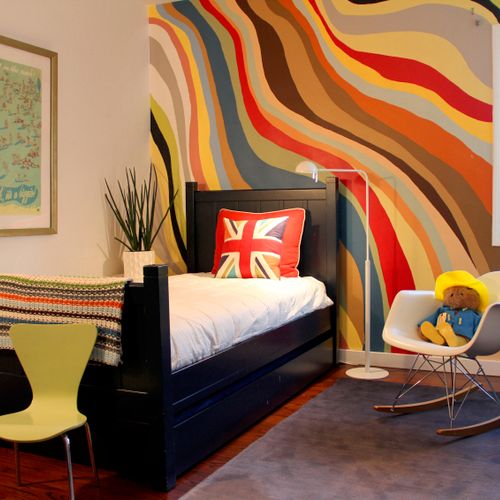 A British inspired boy's room in Culver City