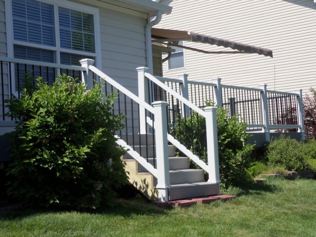 Deck overhaul.   Replaced wood deck boards and rai
