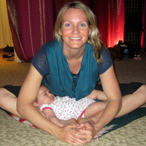 New mom and baby class - butterfly stretch