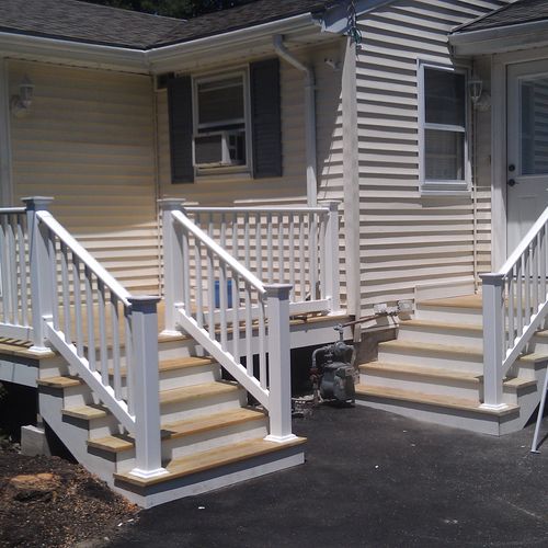 Norton - Pressure treated deck with composite hand