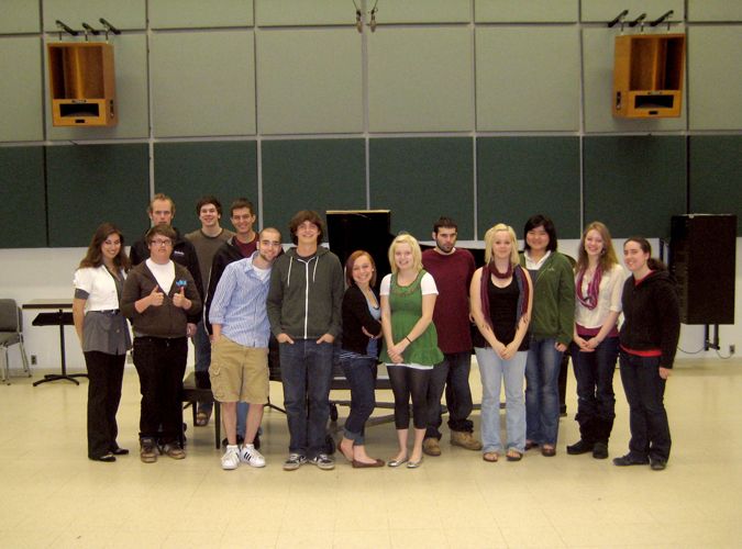 My class piano students at the U of M, 2009