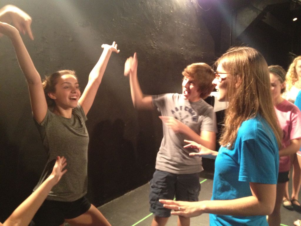 Teaching student at Walnut Street Theatre