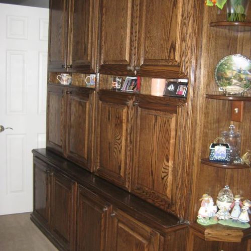 Family room cabinet