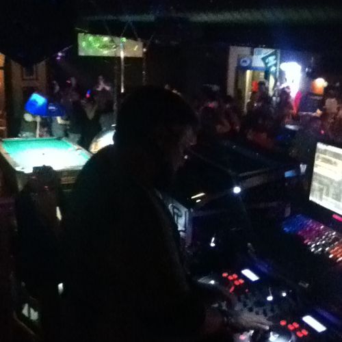 In the Bar DJing