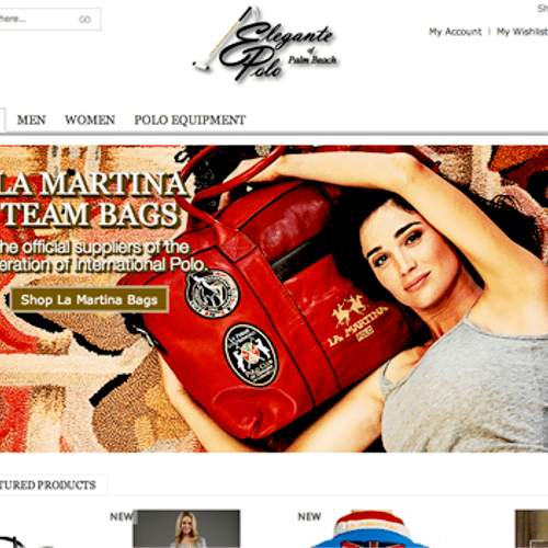 Magneto e-commerce website for high fashion clothi