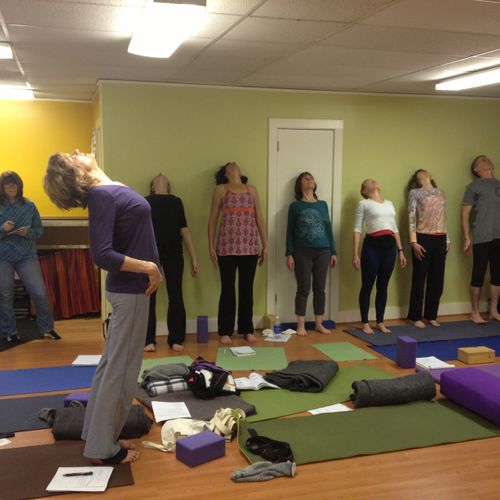 Ellen Saltonstall leads Yoga Therapeutics workshop