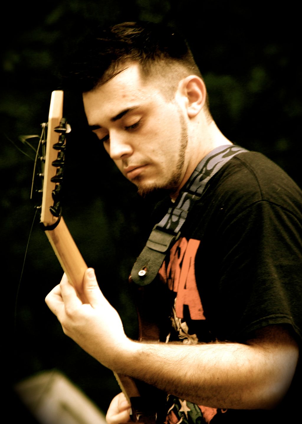 I love the focus and his expression here.
