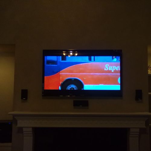 TV mounting, installations for tvs and high defint