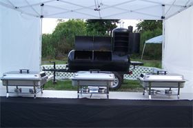 This a fun set up for outdoor BBQ We bring a Smoke