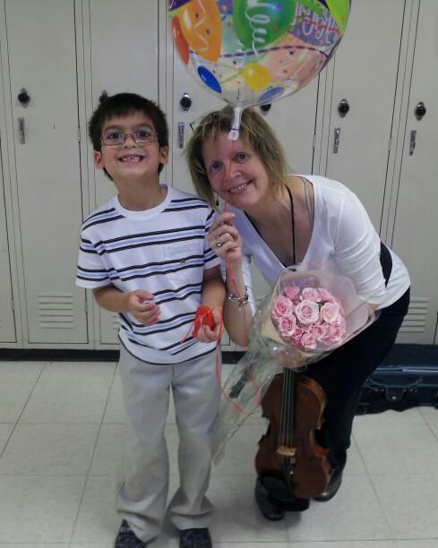 Myself, with Colin after recital.