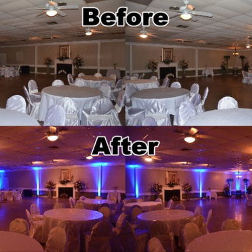 We offer uplighting packages
