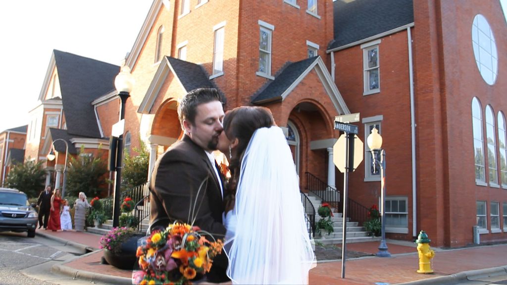 Sarah and Jeremy's wedding in Fayetteville, NC.