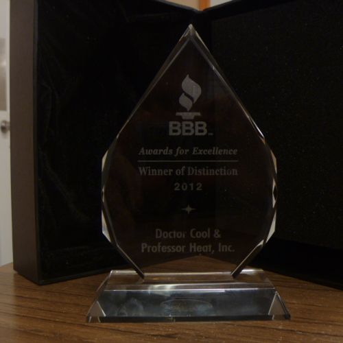 2012 BBB Award for Excellence