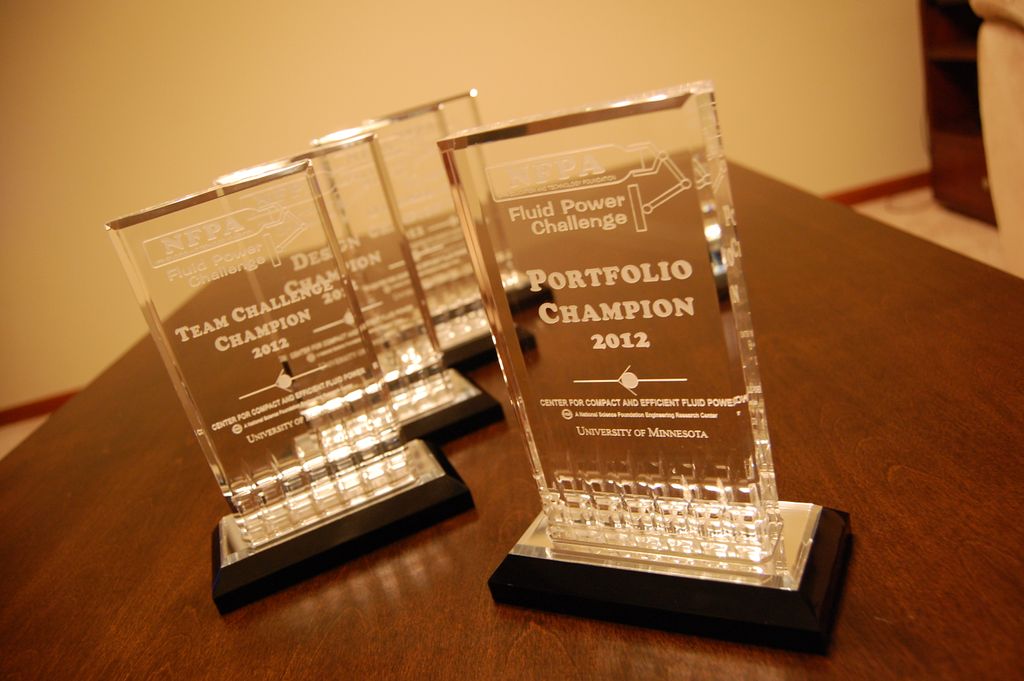 Awards for the University of Minnesota fluid chall