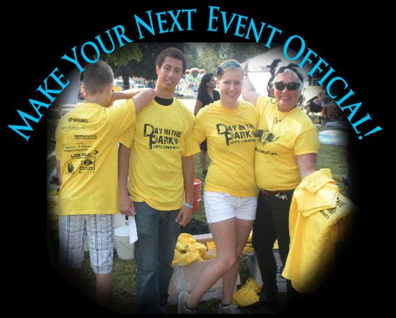 Events are more official with custom tees.
