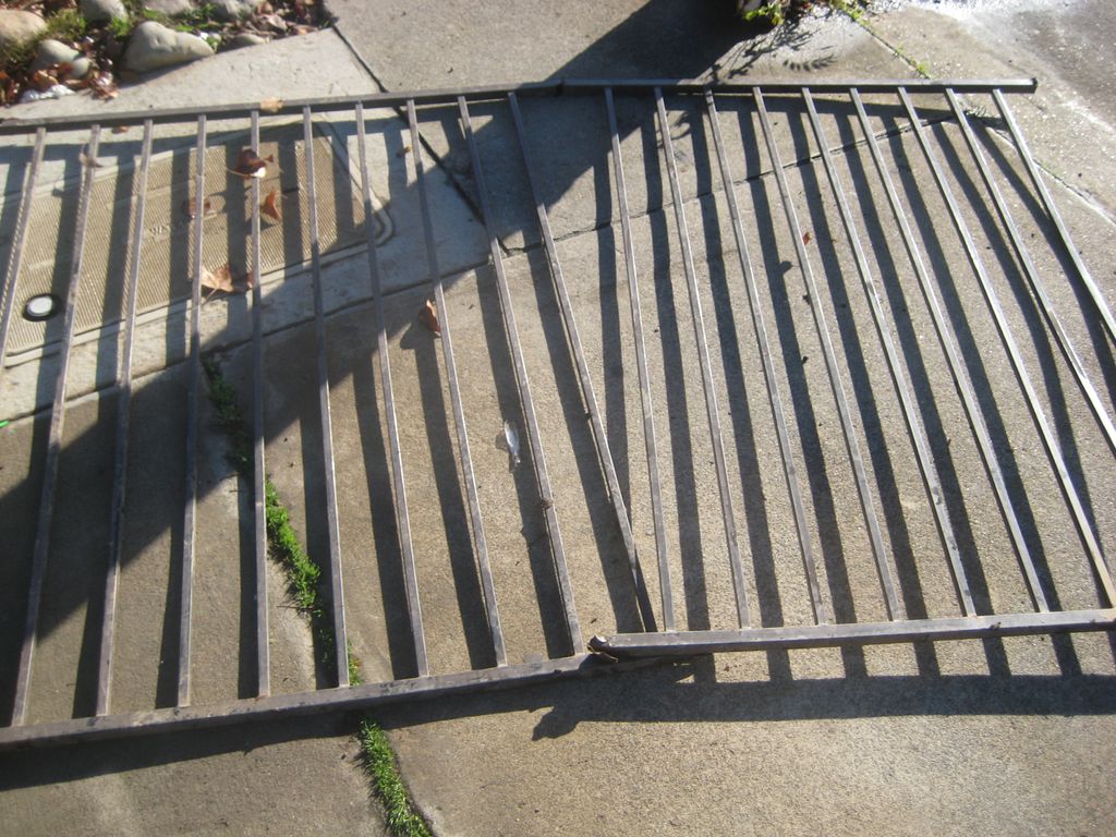 A fence that buckled. I welded it back together an