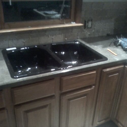 sink & countertop install