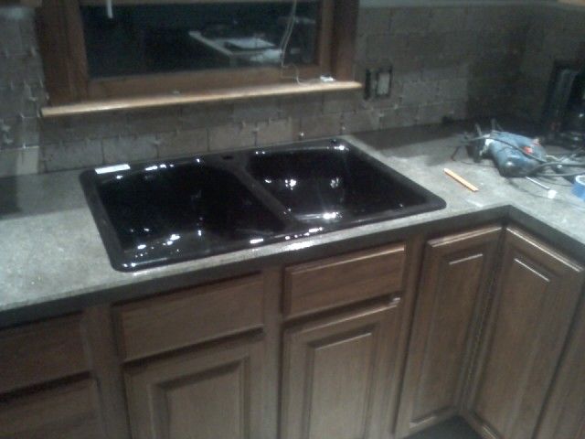 sink & countertop install