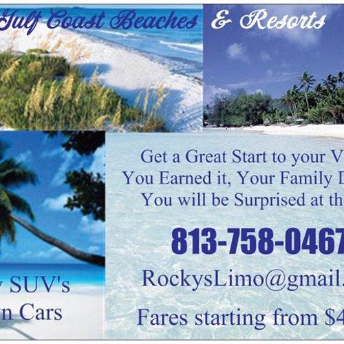Service to Gulf Beaches & Resorts
Luxury SUVs & To