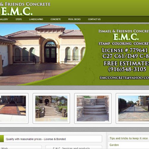 Ismael & Friends Concrete Website
html website