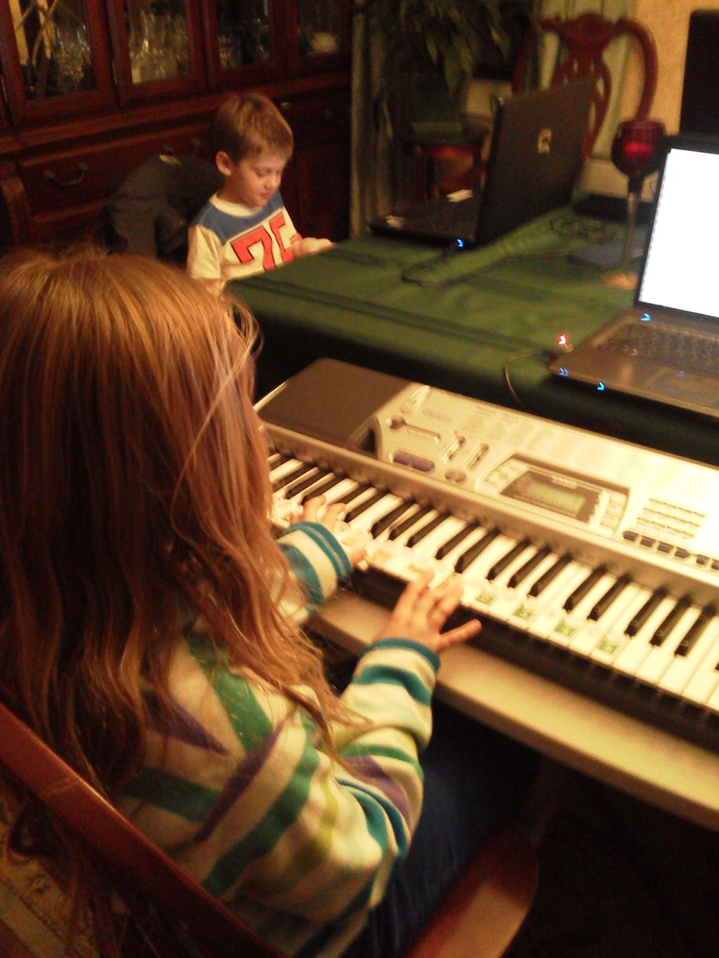 Sister (9) and brother (6)